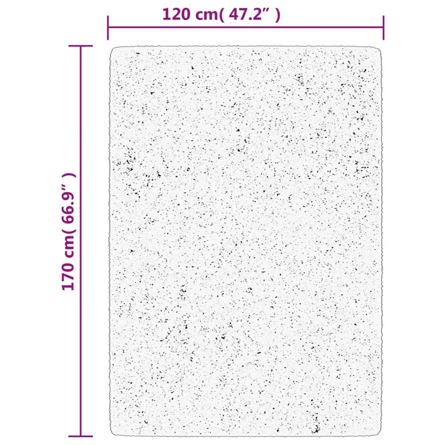 Tapis HUARTE à poils courts doux lavable anthracite 120x170 cm - 10