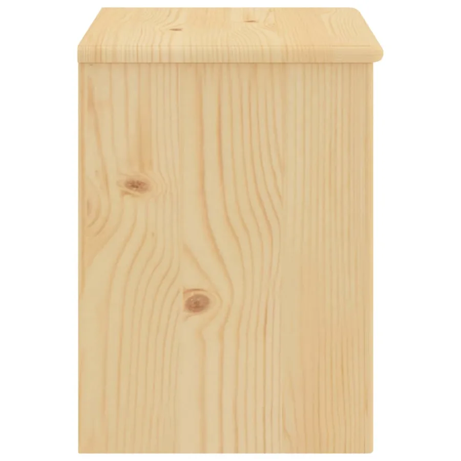 Table de chevet naturel 35x30x40 cm bois de pin massif - 3
