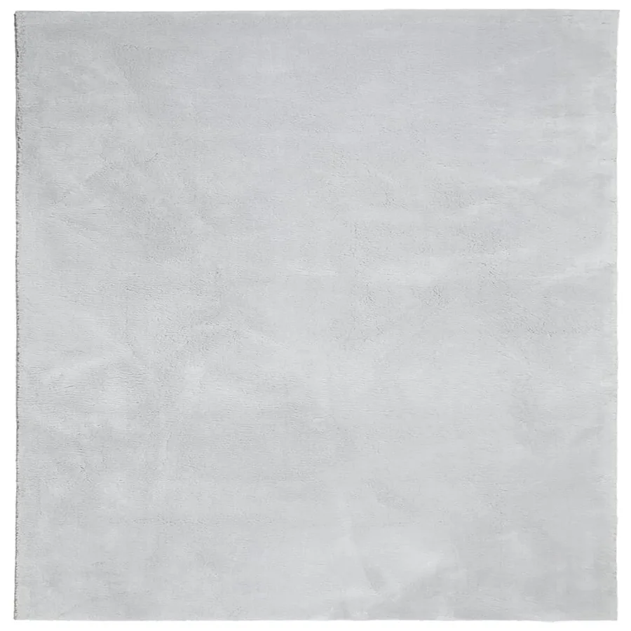 Tapis HUARTE à poils courts doux et lavable gris 200x200 cm - 2