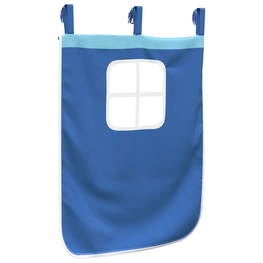 Rideaux pour lit mezzanine avec tour bleu polyester - 9