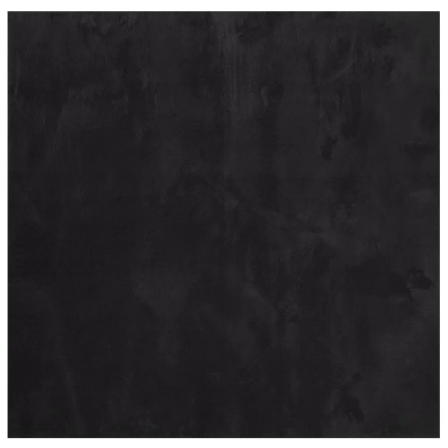 Tapis HUARTE à poils courts doux et lavable noir 200x200 cm - 2