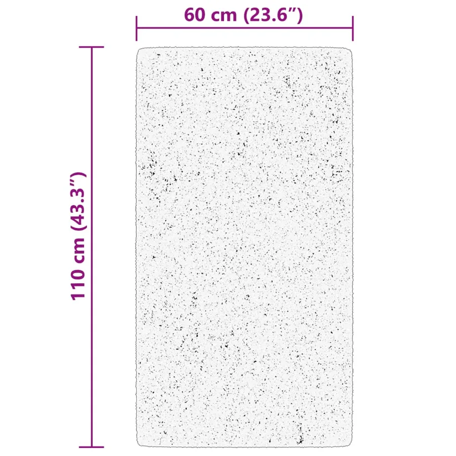 Tapis HUARTE à poils courts doux et lavable vert forêt 60x110cm - 10
