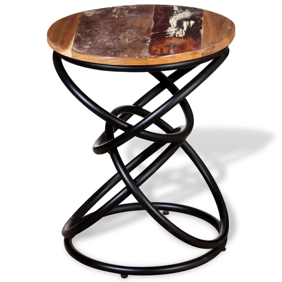 Table d'appoint Bois de récupération massif - 2