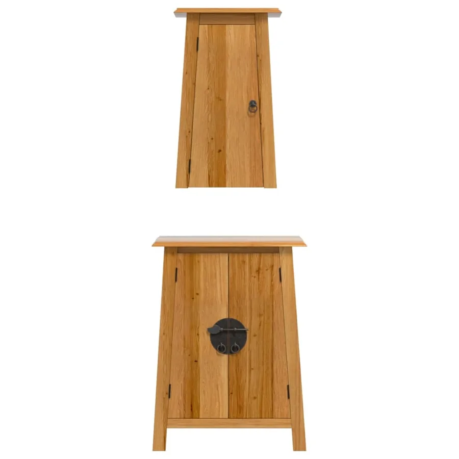 Ensemble de meubles de salle de bain 2 pcs bois de pin massif - 5