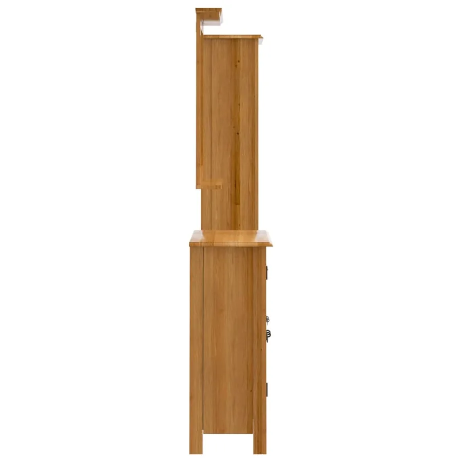 Ensemble de meubles de salle de bain 4 pcs bois de pin massif - 6