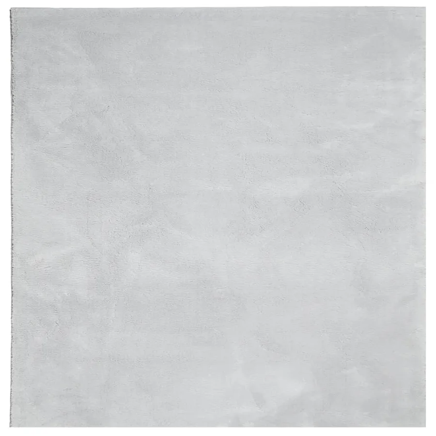 Tapis HUARTE à poils courts doux et lavable gris 240x240 cm - 2