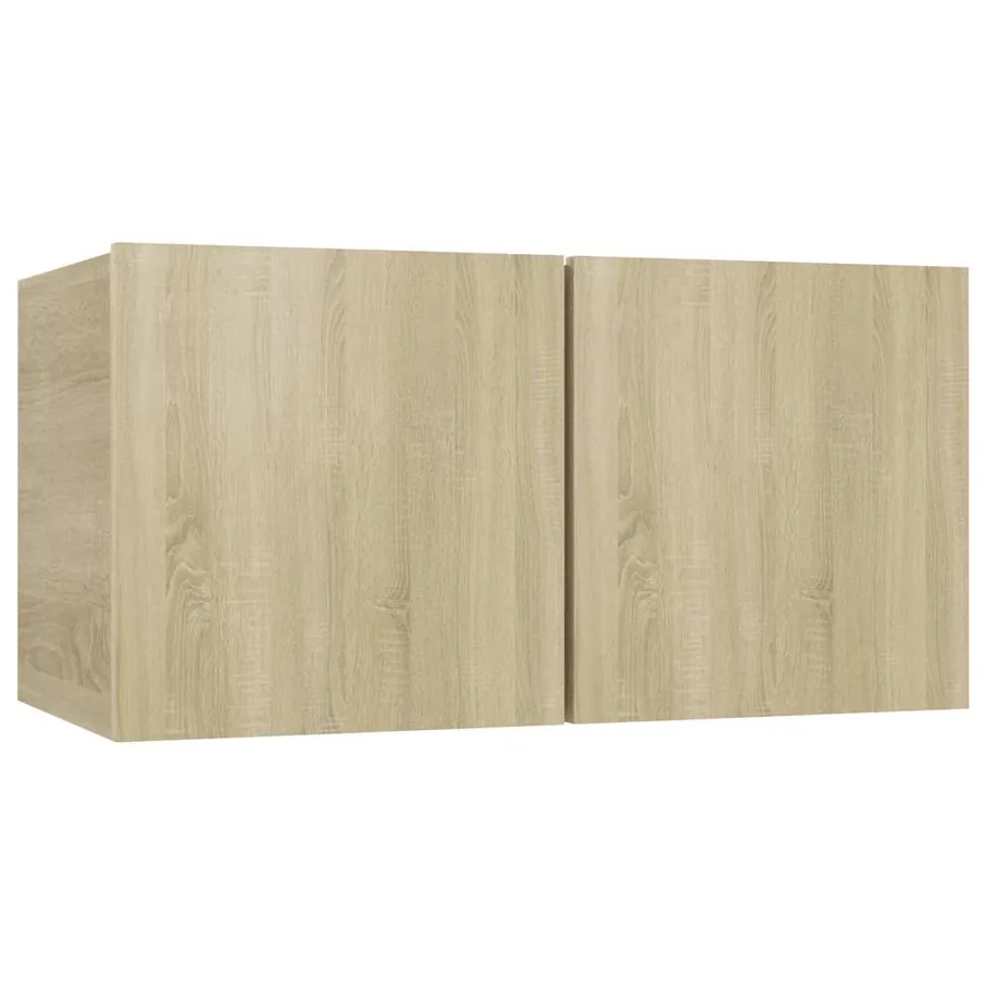 Meuble TV suspendu Chêne sonoma 60x30x30 cm - 2
