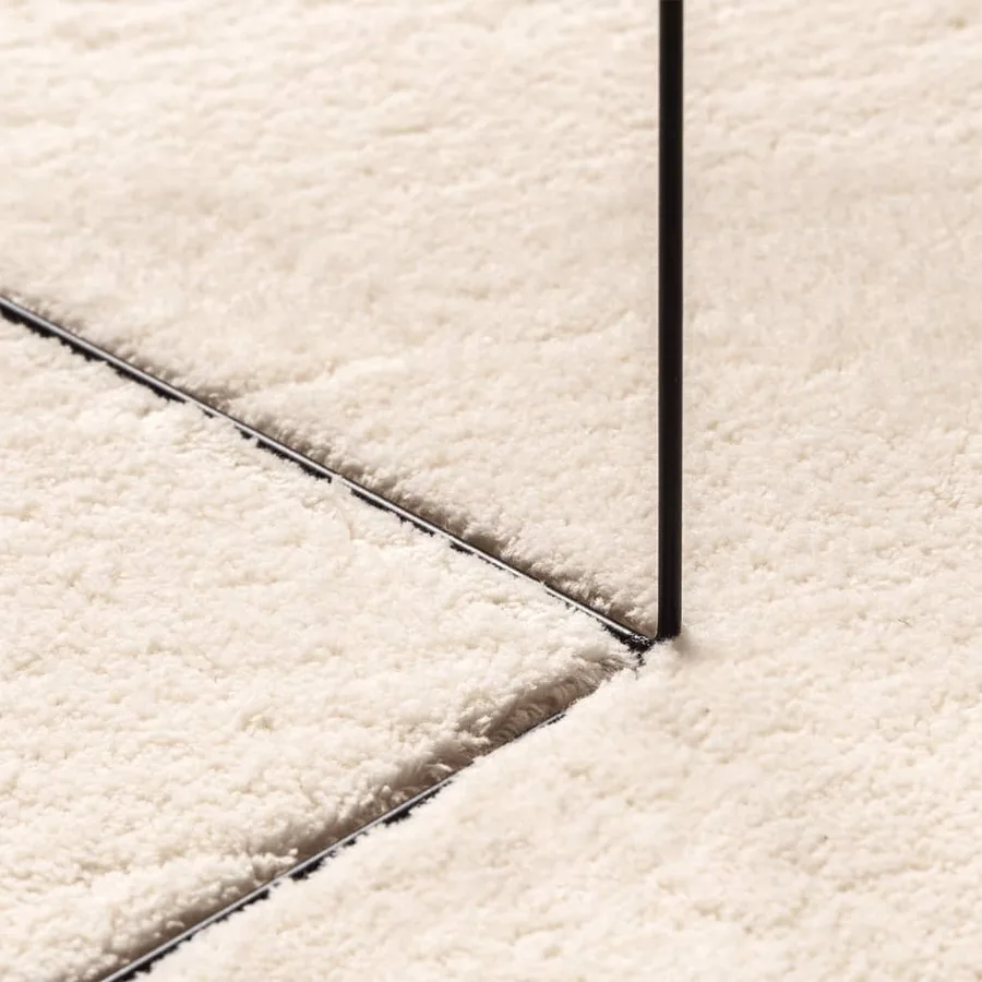 Tapis HUARTE à poils courts doux et lavable beige Ø 100 cm - 8