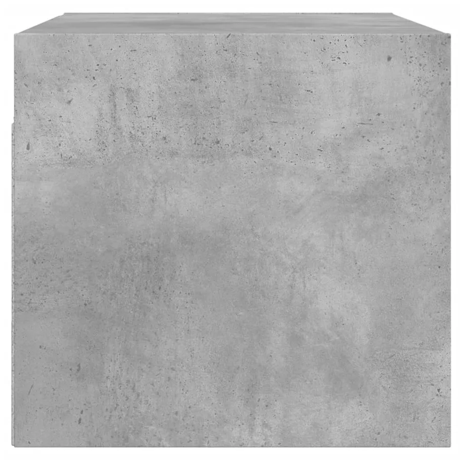 Armoire murale avec portes en verre gris béton 68,5x37x35 cm - 7