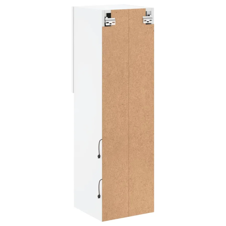 Meubles TV avec lumières LED 2 pcs blanc 30,5x30x102 cm - 11