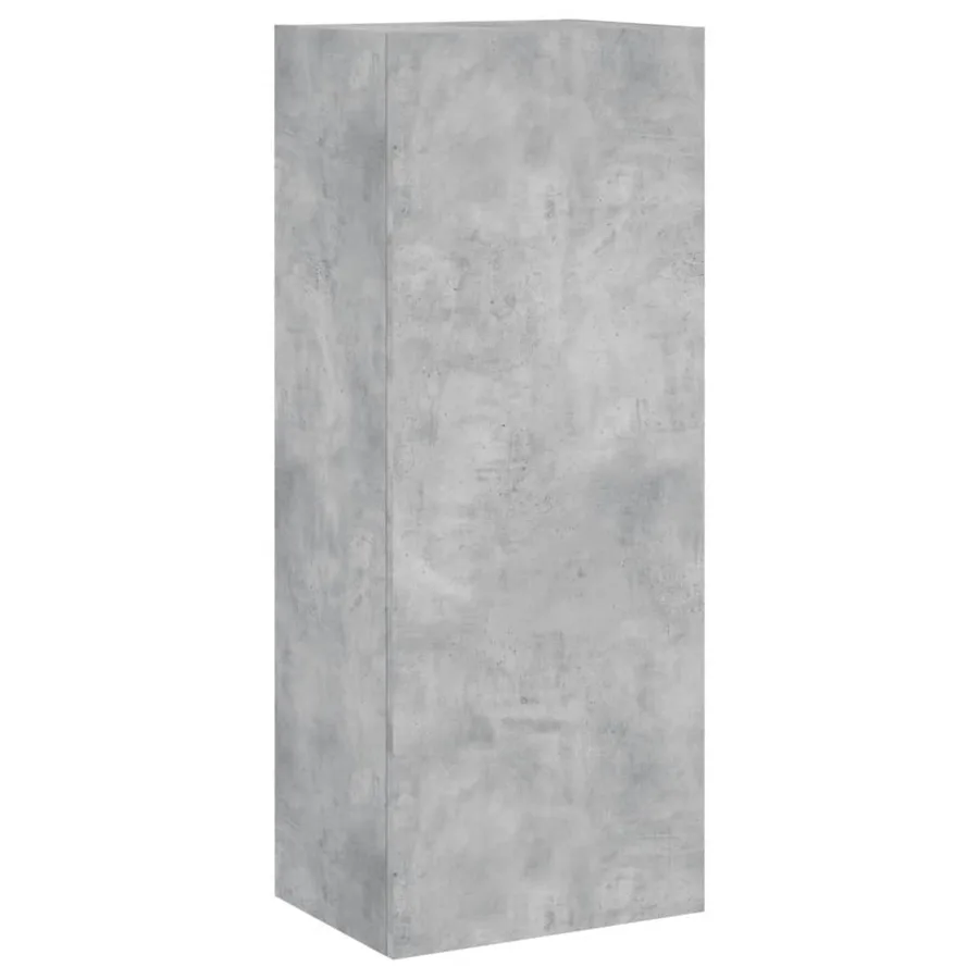 Meuble TV mural gris béton 40,5x30x102 cm bois d'ingénierie - 2