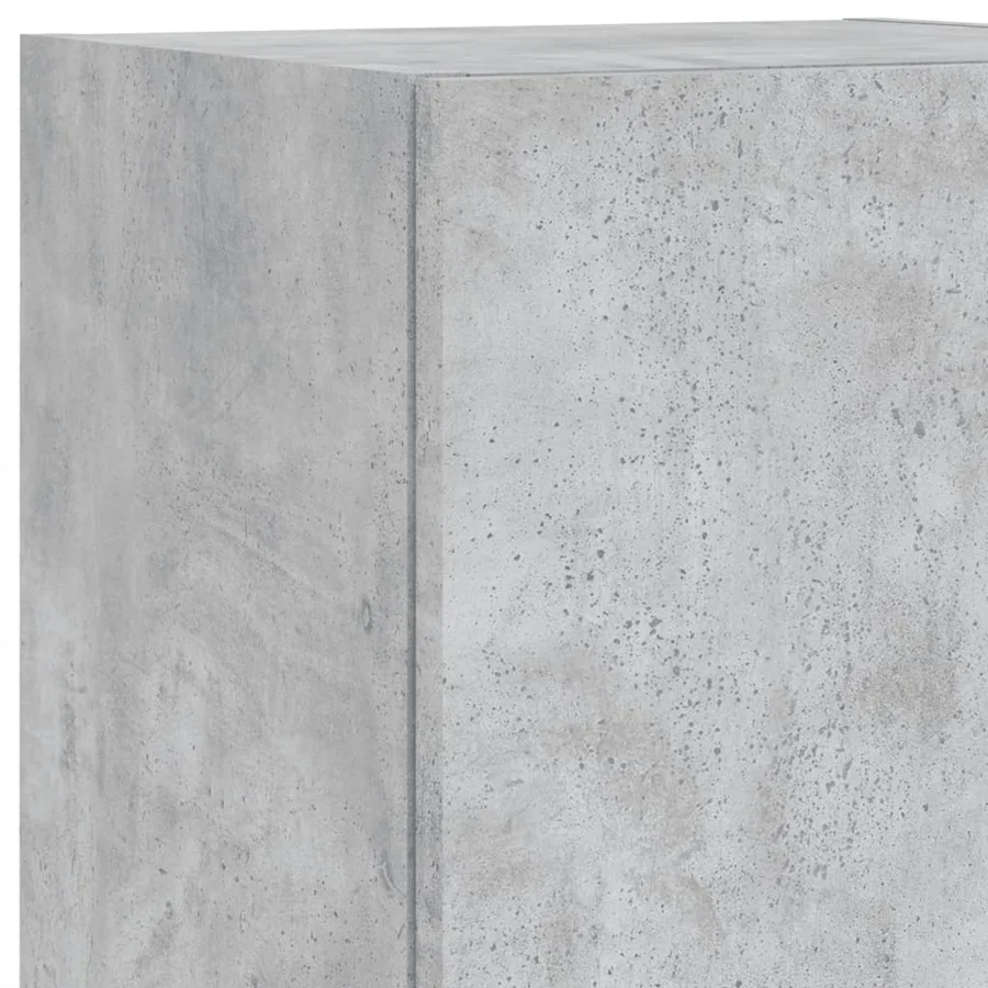 Meuble TV avec lumières LED gris béton 30,5x30x102 cm - 13
