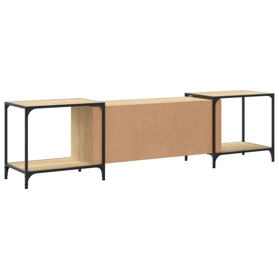 Meuble TV chêne sonoma 203x37x50 cm bois d'ingénierie - 6