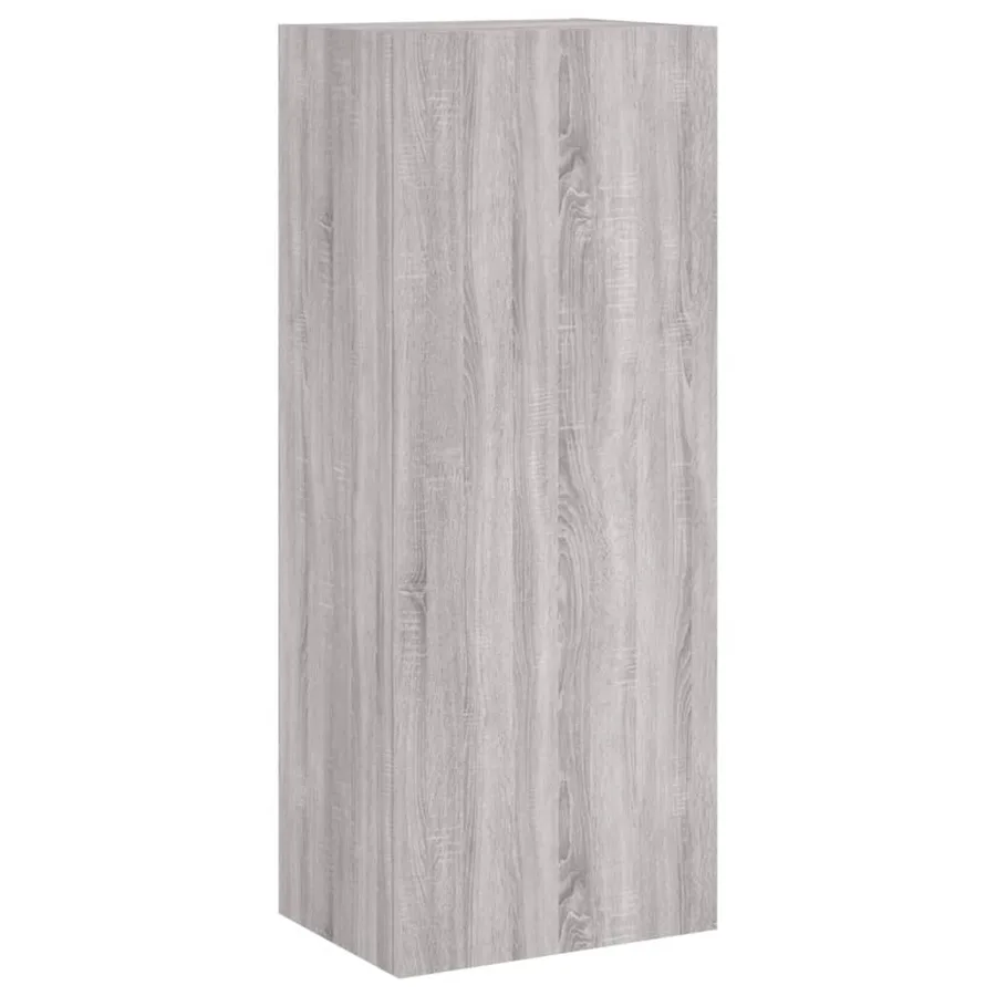 Meuble TV mural sonoma gris 40,5x30x102 cm bois d'ingénierie - 2