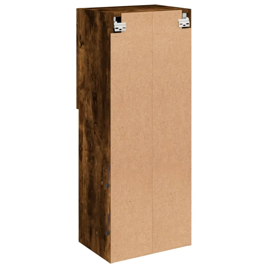 Meuble TV avec lumières LED chêne fumé 40,5x30x102 cm - 11