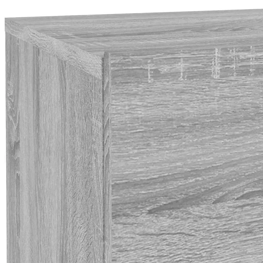 Table de chevet avec lumières LED sonoma gris 70x36x40,5 cm - 10