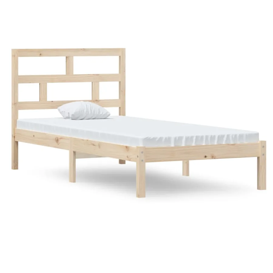 Cadre de lit sans matelas bois massif - 2