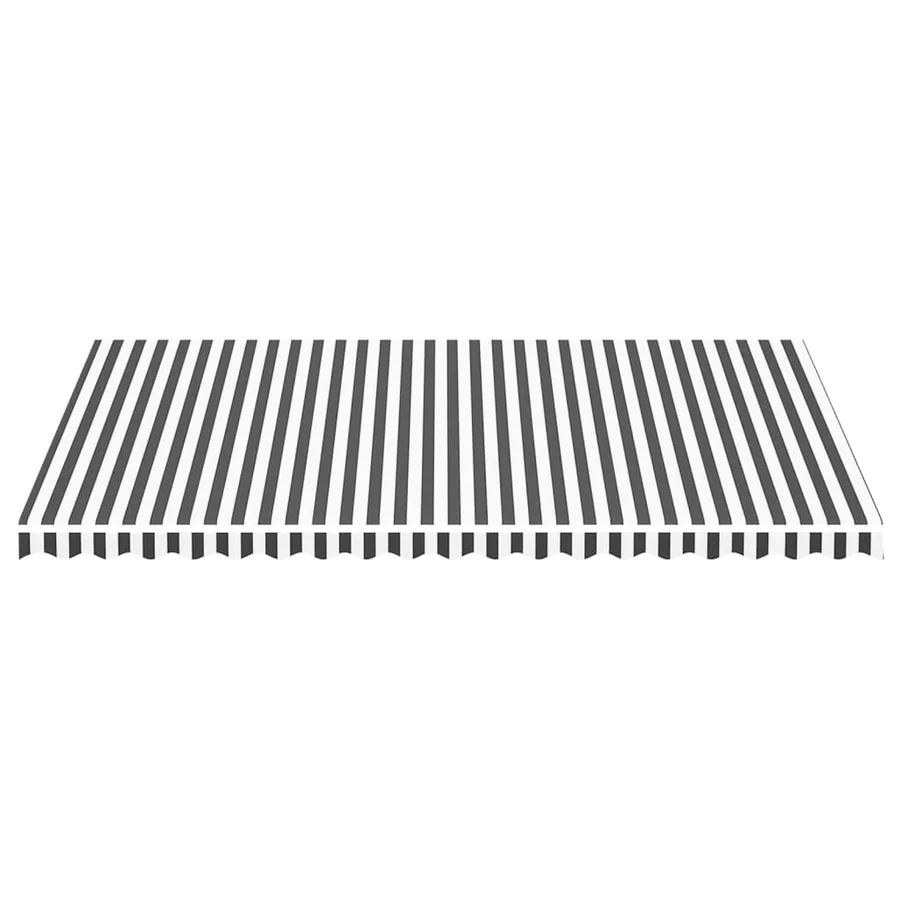 Tissu de remplacement pour auvent anthracite et blanc 5x3 m polyester - 3