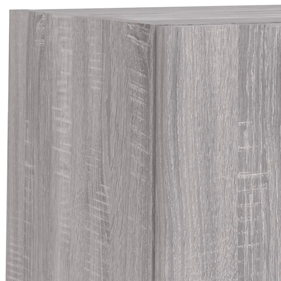 Meuble TV avec lumières LED sonoma gris 30,5x30x60 cm - 13