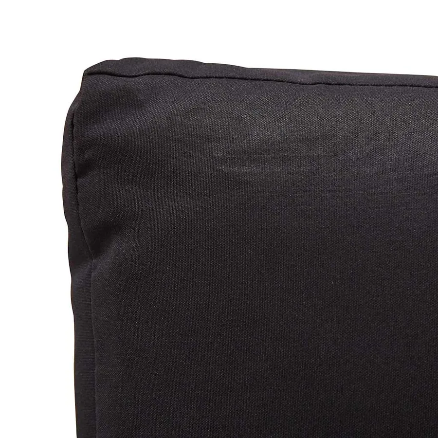 Canapés de jardin 6 pcs avec coussins Résine tressée Noir - 17