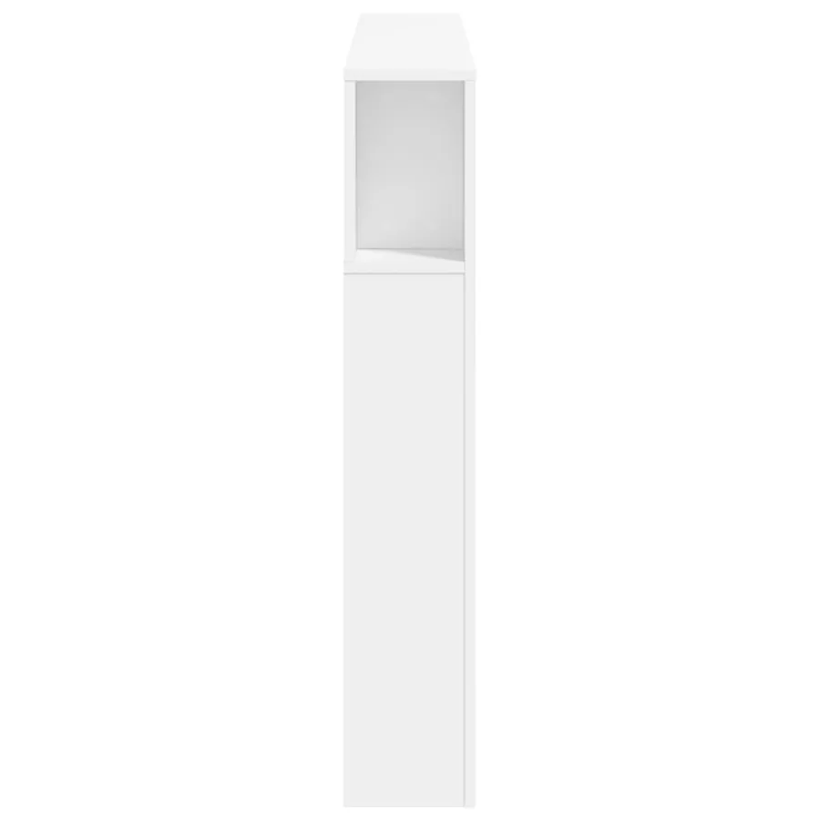 Tête de lit à LED blanc 140x18,5x103,5 cm bois d'ingénierie - 7