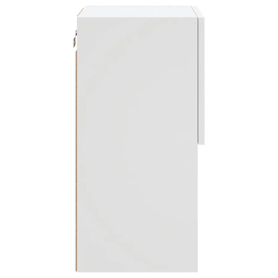 Meubles TV avec lumières LED 2 pcs blanc 30,5x30x60 cm - 10