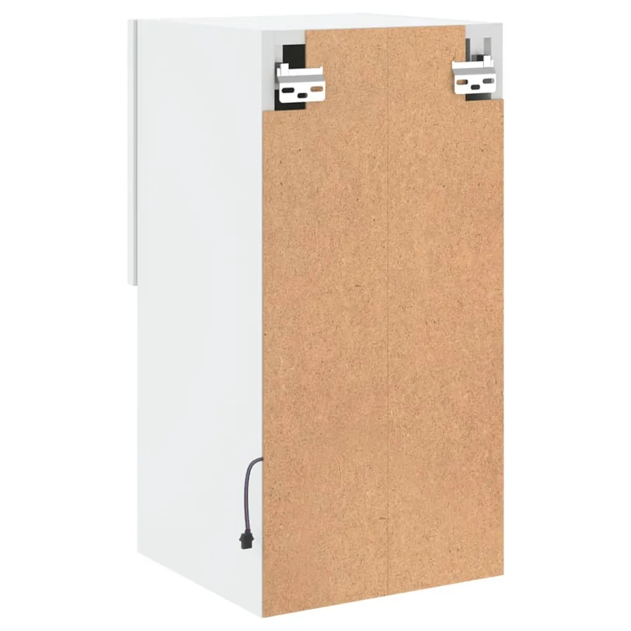 Meubles TV avec lumières LED 2 pcs blanc 30,5x30x60 cm - 11