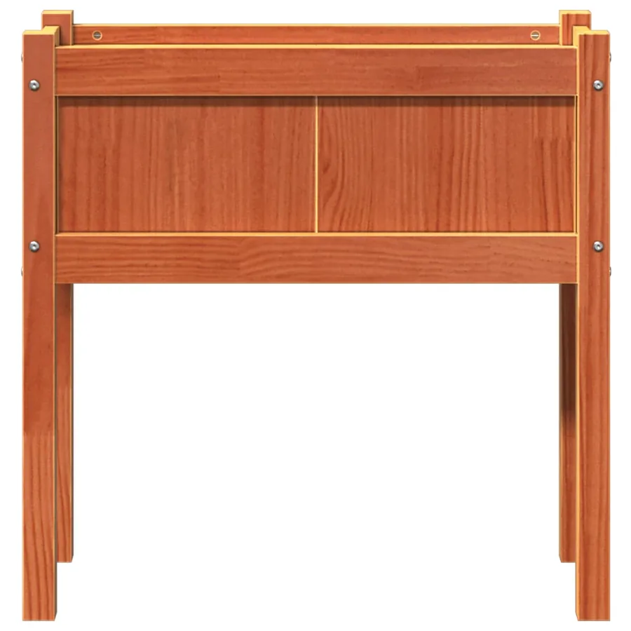 Jardinières et pieds cire marron 70x31x70 cm bois de pin massif - 5