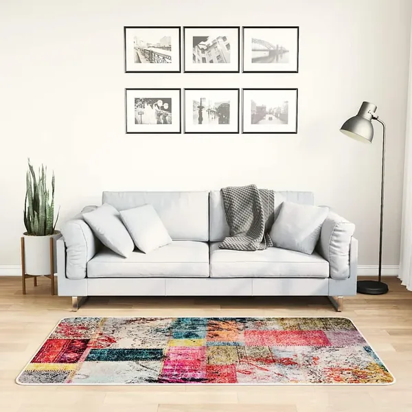 Tapis lavable Patchwork 80x150 cm Multicolore