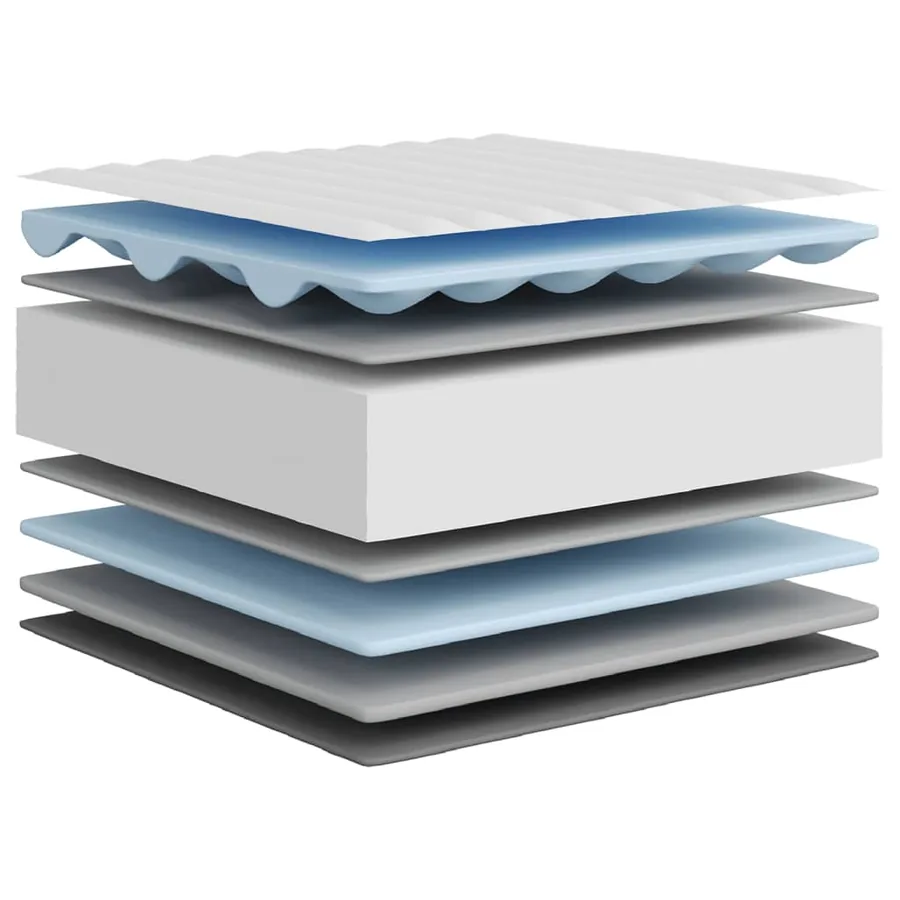 Matelas en mousse moyennement doux 70x200 cm - 7