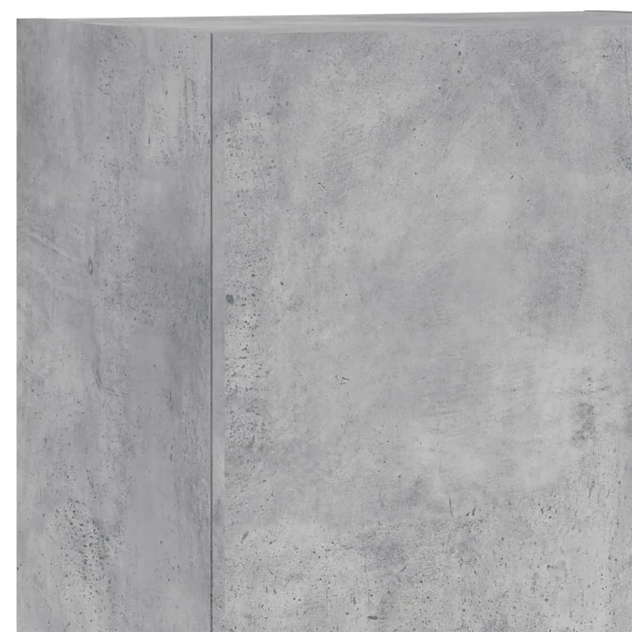 Unités murales TV 5 pcs gris béton bois d'ingénierie - 9