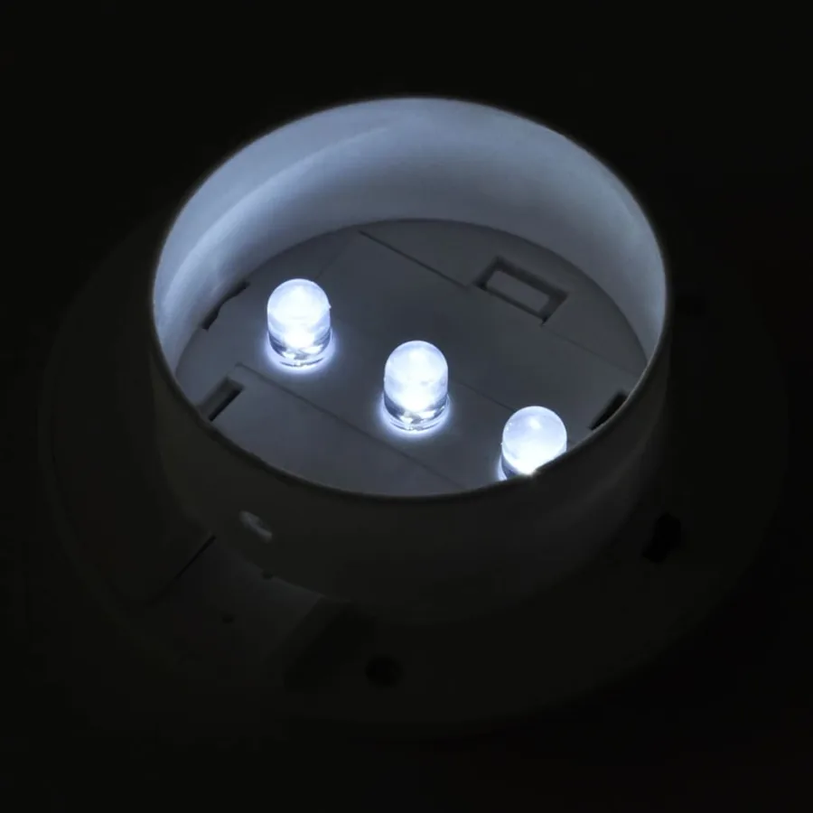 Lampes solaires 6 pcs pour clôture gouttière Blanc - 6