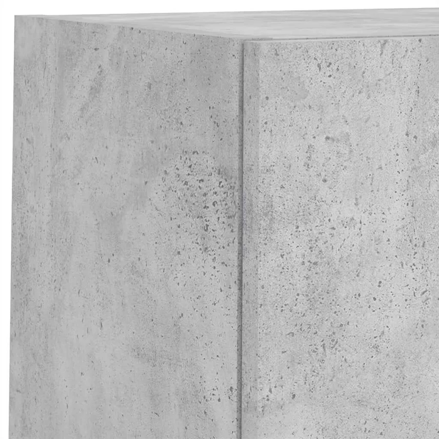 Unités murales TV avec LED 6 pcs gris béton bois d'ingénierie - 13