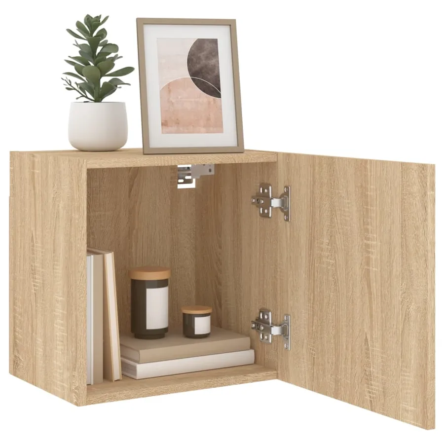 Meubles TV muraux 2 pcs chêne sonoma 40,5x30x40 cm - 5