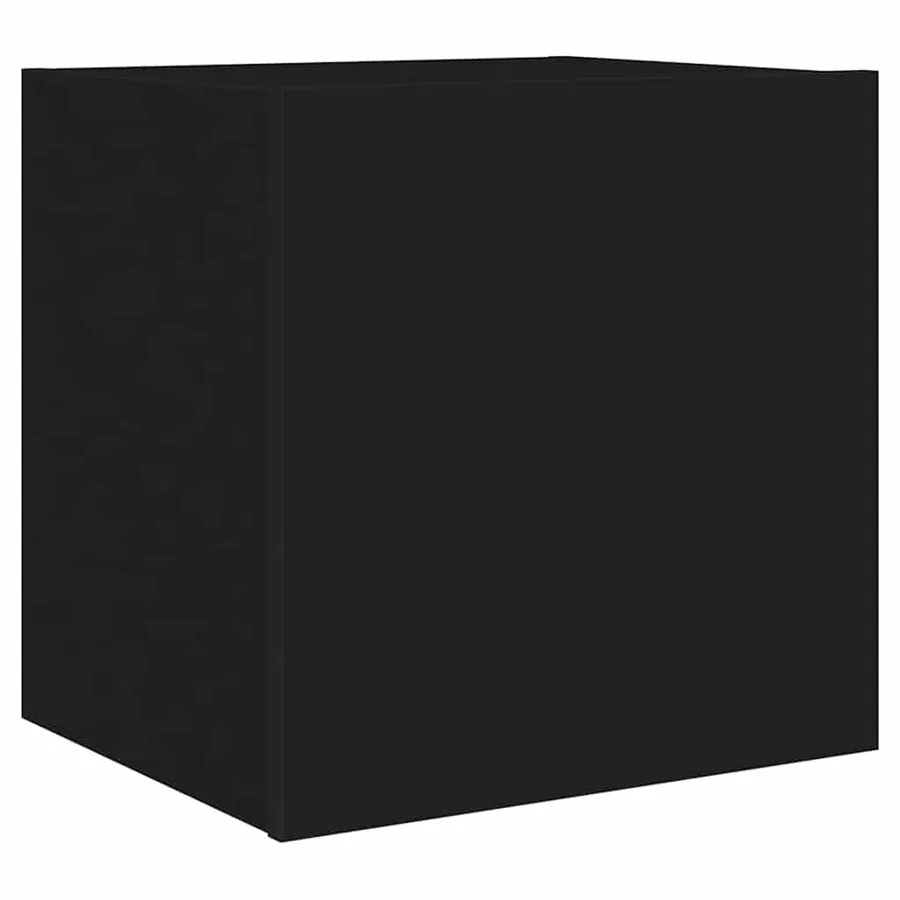 Meuble TV mural avec lumières LED noir 40,5x35x40 cm - 3