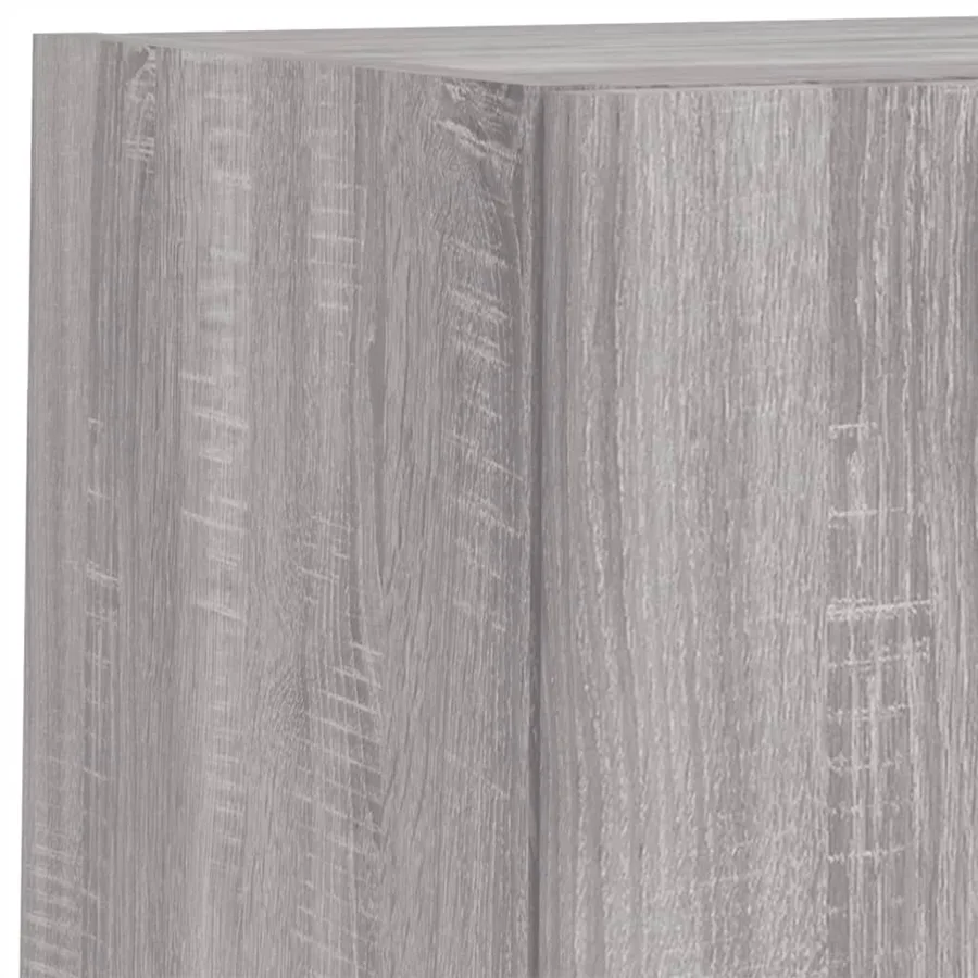 Unités murales TV avec LED 6 pcs gris sonoma bois d'ingénierie - 11