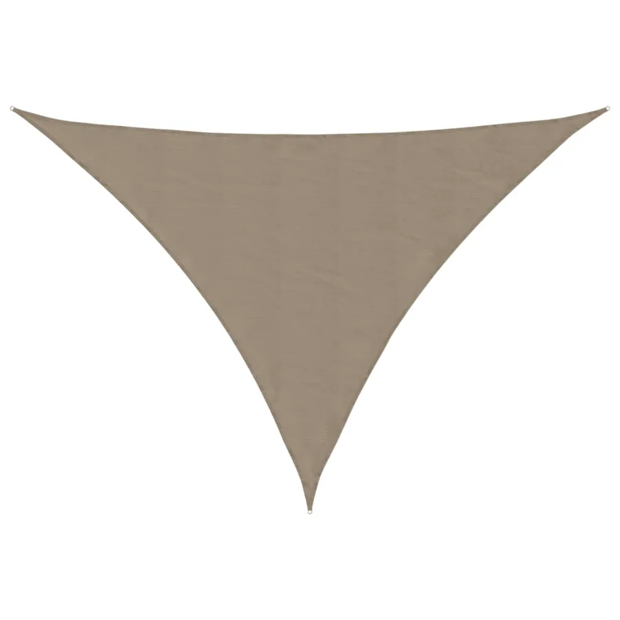 Voile de parasol tissu oxford triangulaire 3x4x4 m taupe - 2