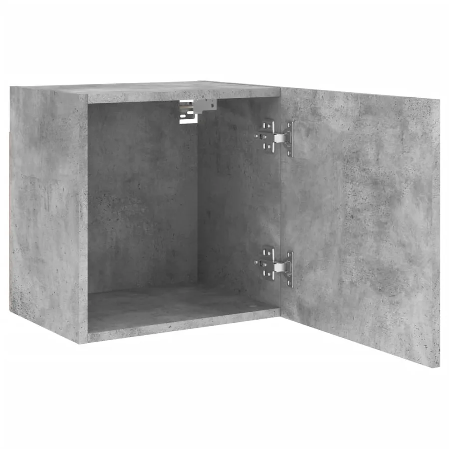 Meubles TV muraux 2 pcs gris béton 40,5x30x40cm bois ingénierie - 7