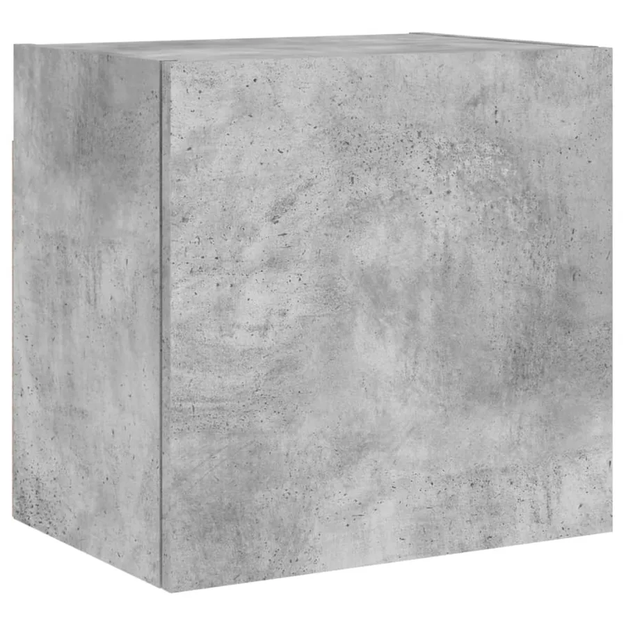 Unités murales TV 4 pcs gris béton bois d'ingénierie - 6