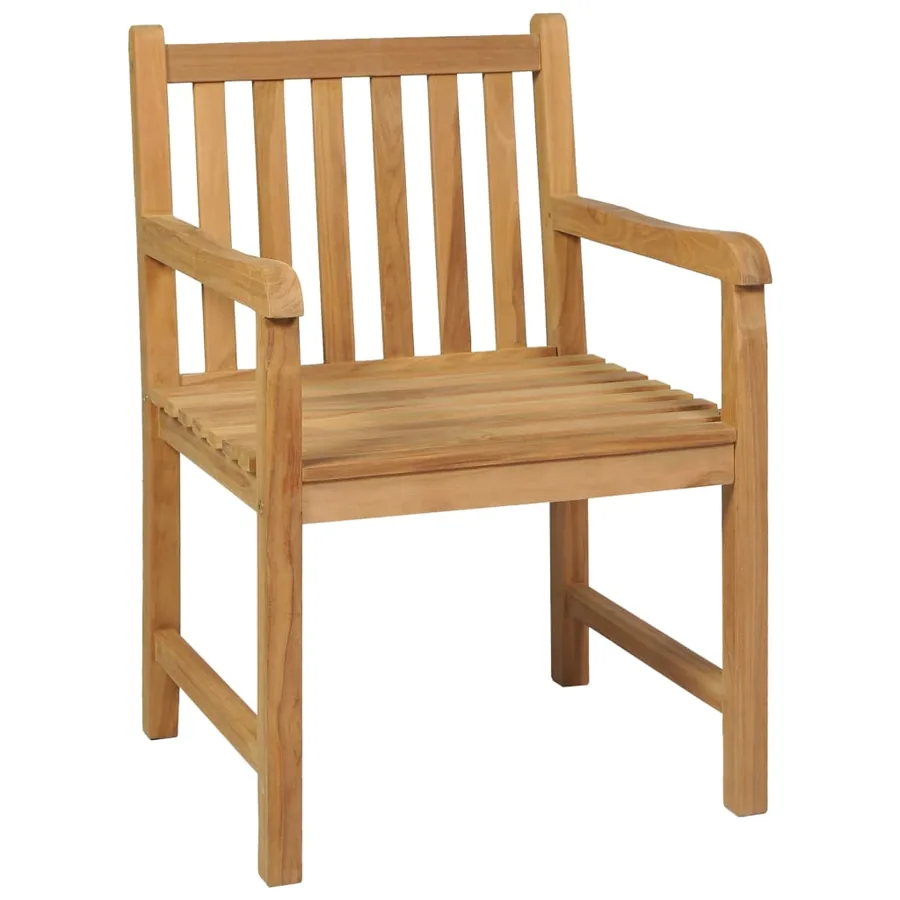 Ensemble de salle à manger de jardin 5 pièces 150 x 90 cm en bois de teck massif - 4