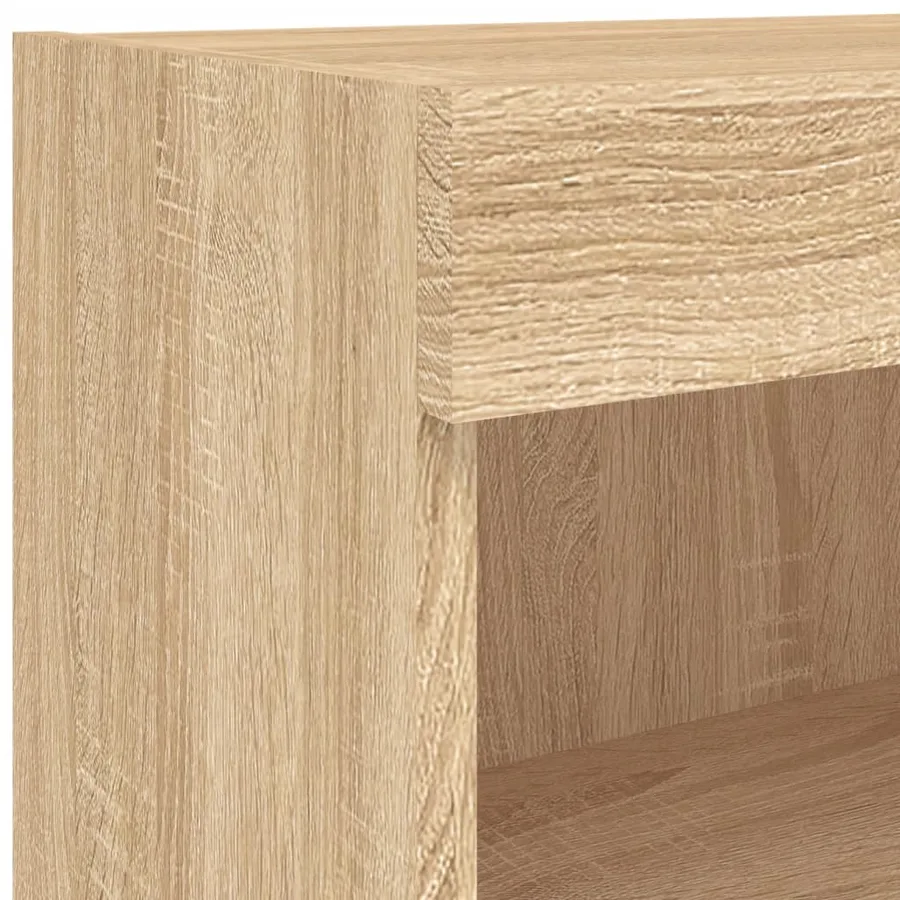 Meubles TV avec lumières LED 2 pcs chêne sonoma 60x30x30 cm - 11