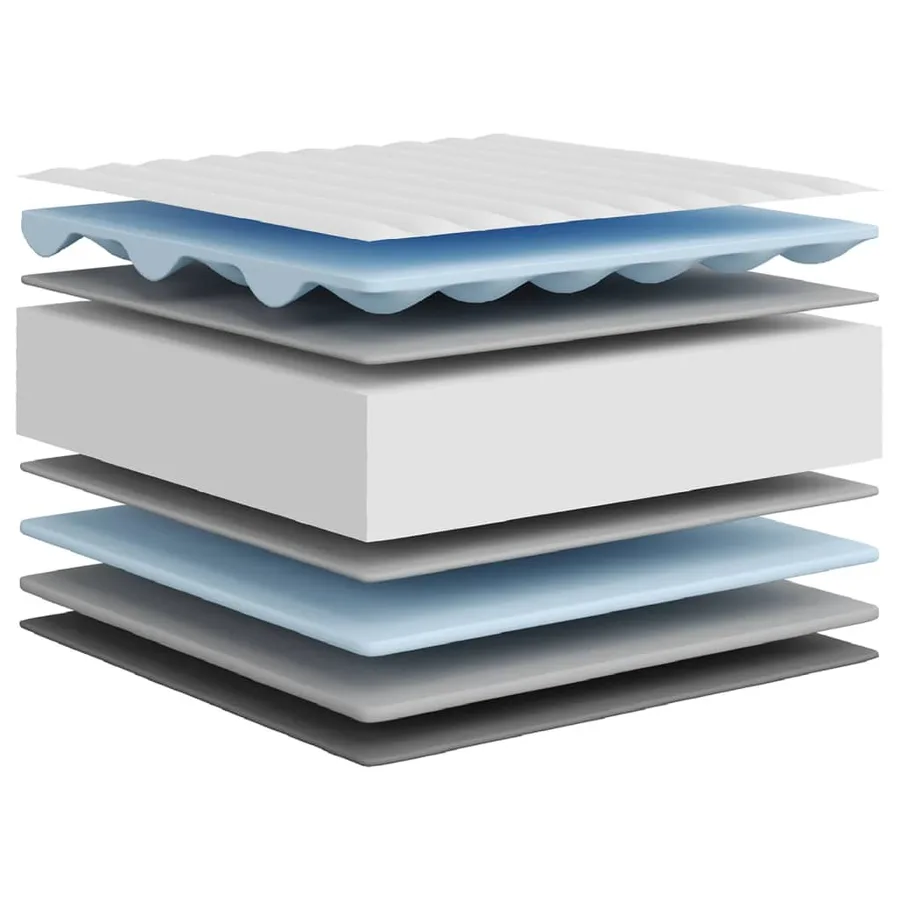 Matelas en mousse moyennement doux 200x200 cm - 7