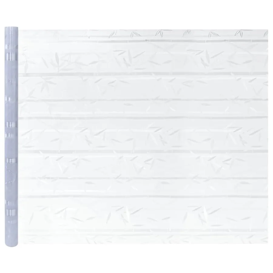 Films pour fenêtre 2 pcs dépoli motif de bambou PVC - 4