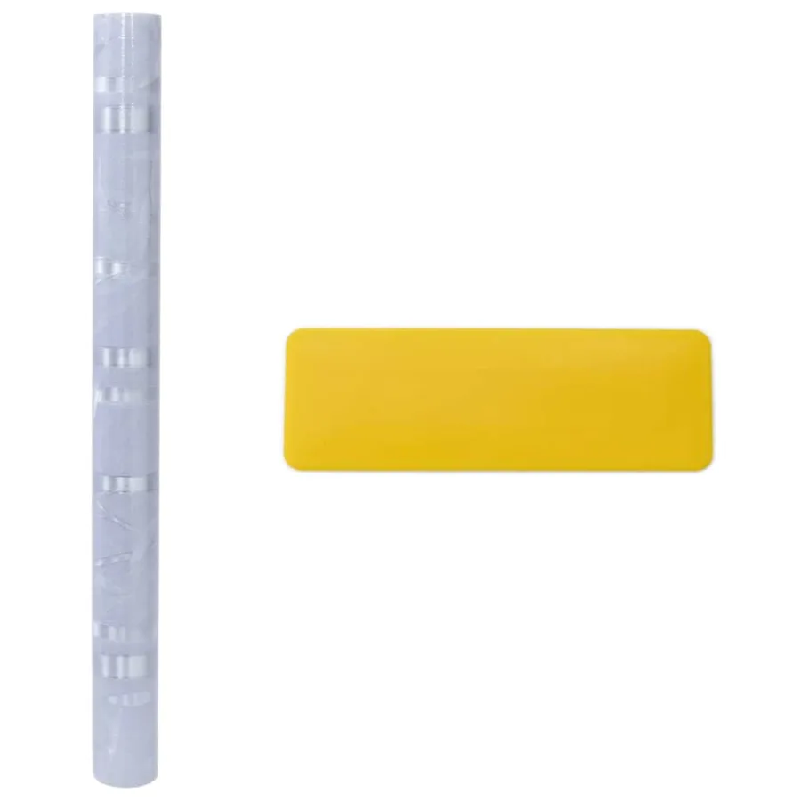 Films pour fenêtre 2 pcs dépoli motif de bambou PVC - 7