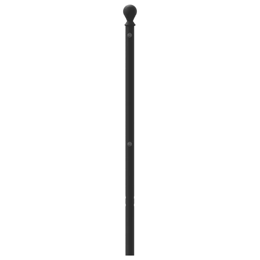 Tête de lit de remplacement métal noir 200 cm - 4