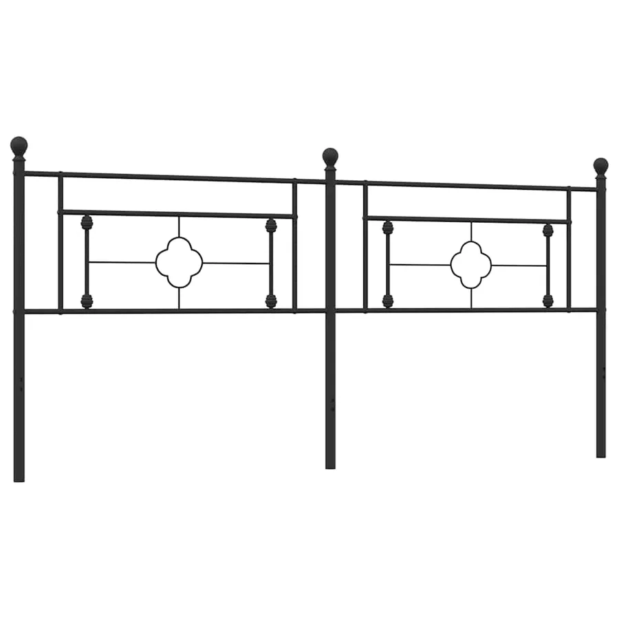 Tête de lit de remplacement métal noir 200 cm - 5