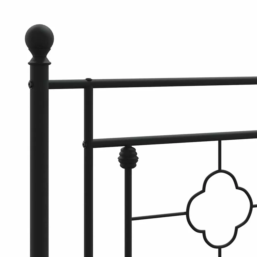 Tête de lit de remplacement métal noir 200 cm - 6