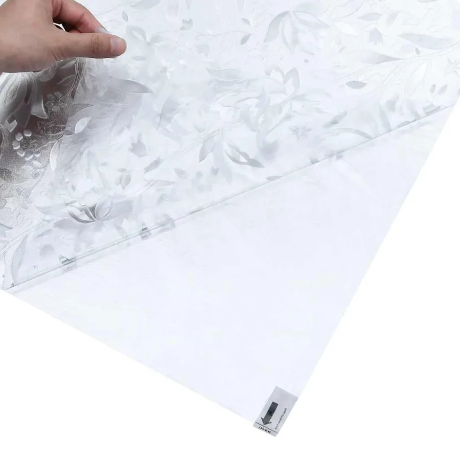 Film pour fenêtre dépoli motif de fleur 45x500 cm PVC - 6