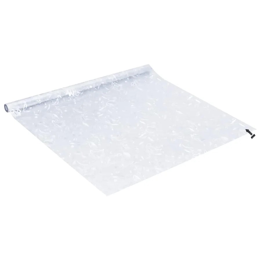 Films pour fenêtre 4 pcs dépoli motif de fleur PVC - 5