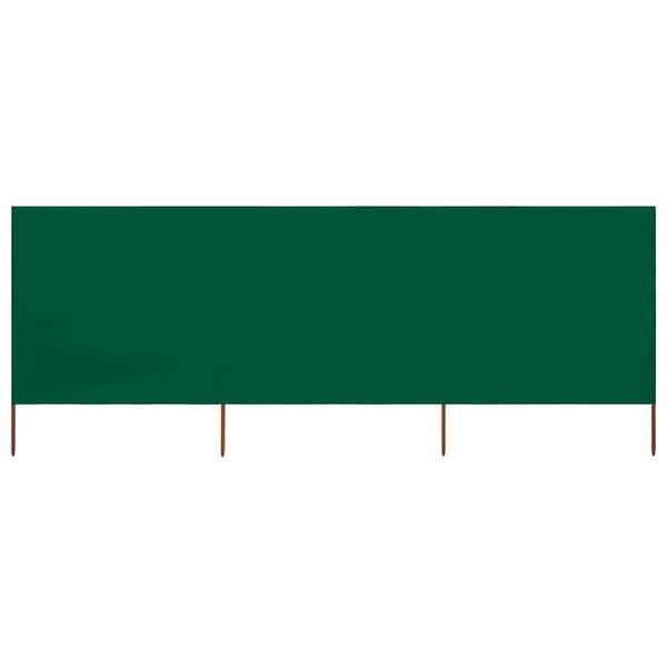 Paravent 3 panneaux Tissu 400 x 80 cm Vert